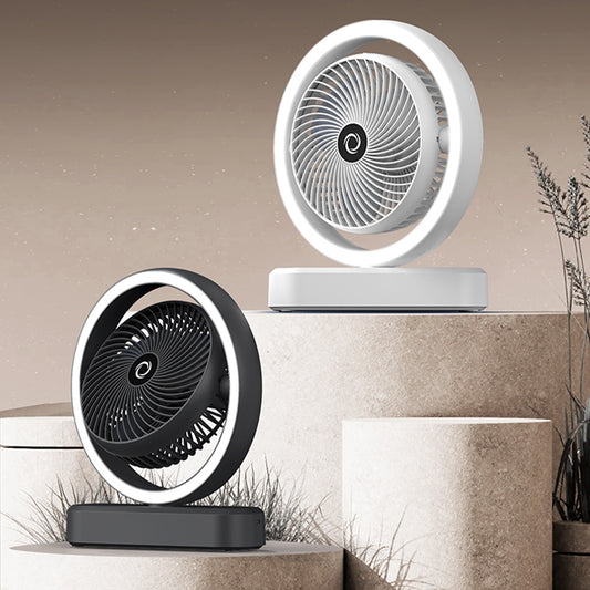 Desktop lighting automatic oscillation fan