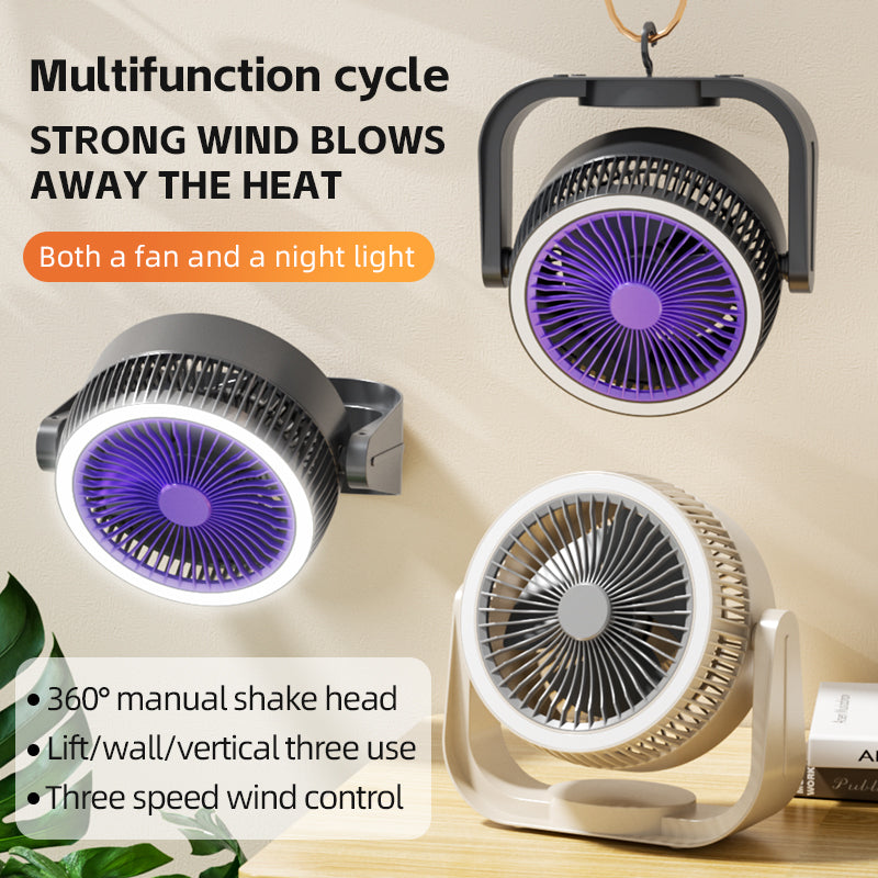 Night light multi-scene fan