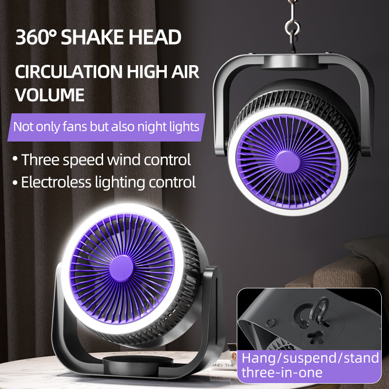 Night light multi-scene fan