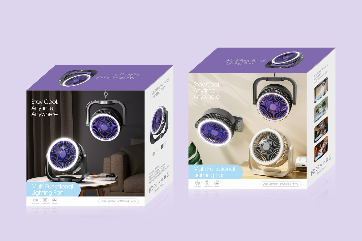 Night light multi-scene fan