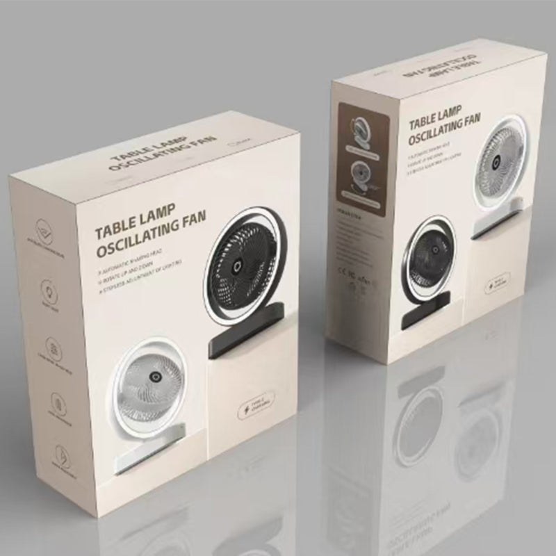 Desktop lighting automatic oscillation fan