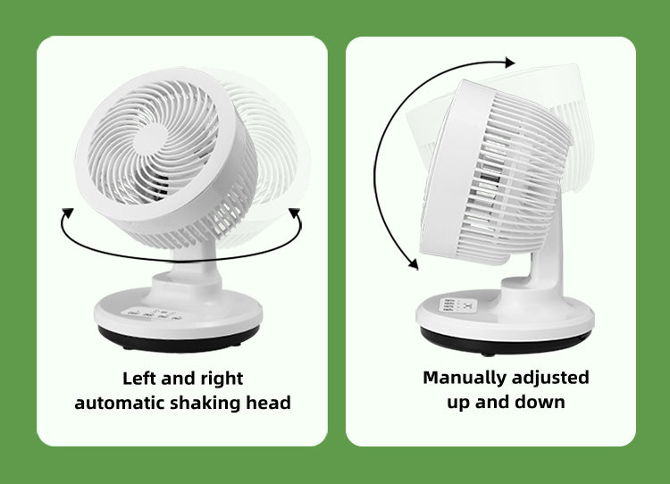 Household Desktop Portable Wireless Remote Control Electric Timing Air Purifier Air Circulator Fan