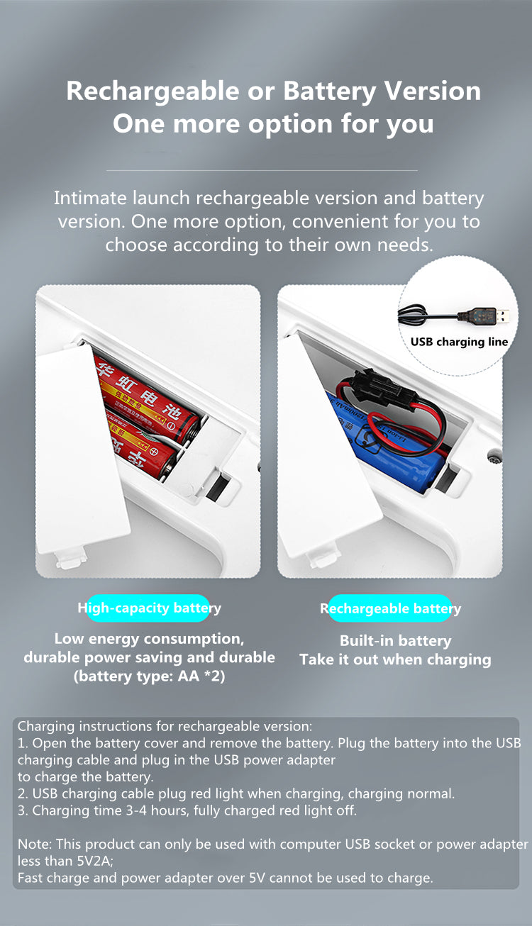 Household Induction Sensor Dustbin Rechargeable Battery Waste Bin Smart Trash Can