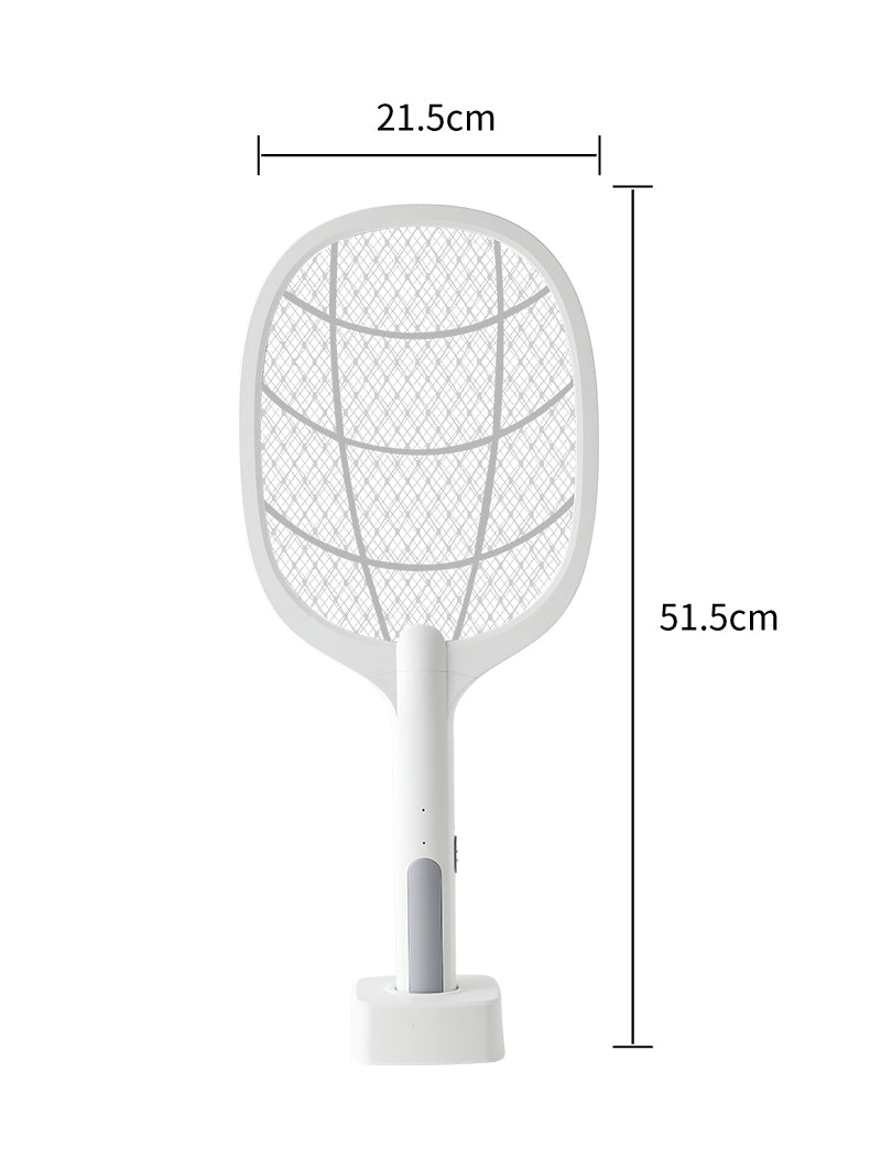 Rechargeable 2 In 1 With Base Electric Mosquito Killer Swatter Pest Control Mosquito Bat