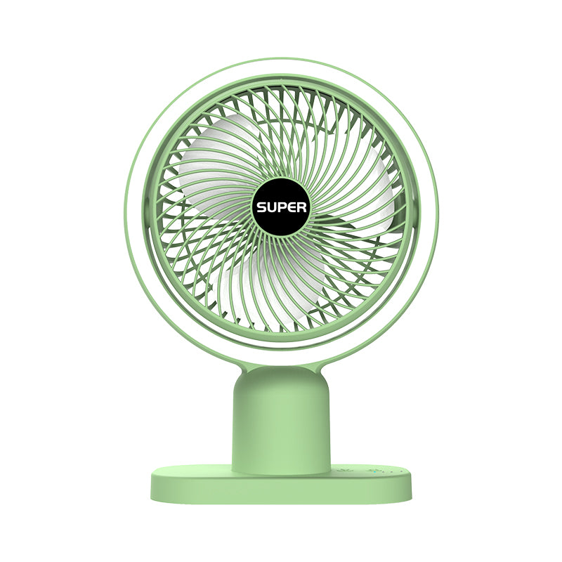 Desktop Rechargeable Mini Portable Night Light Fan for Household