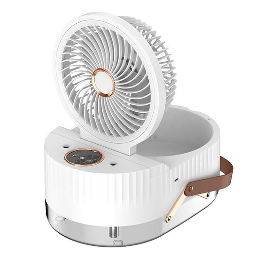 Folding double spray circulation fan